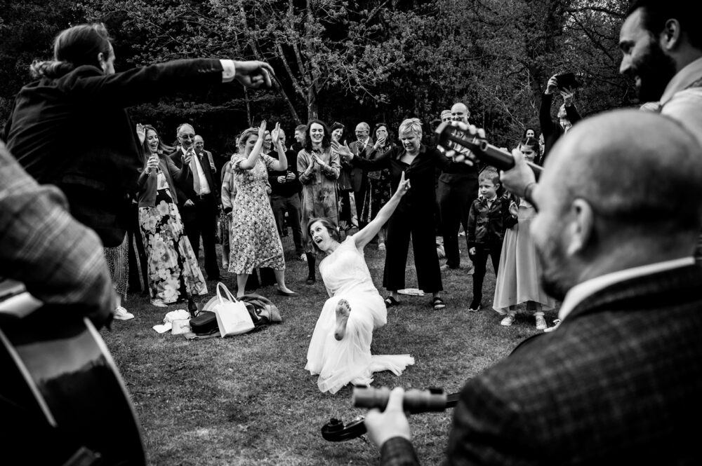 dancing bride