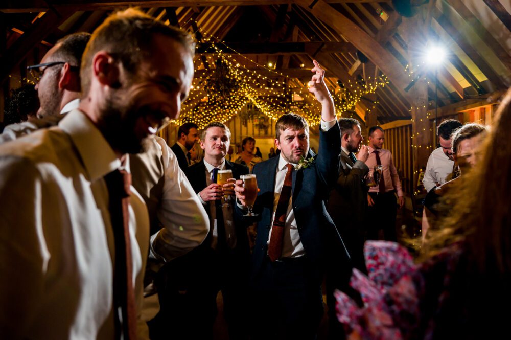 dancing man at wedding