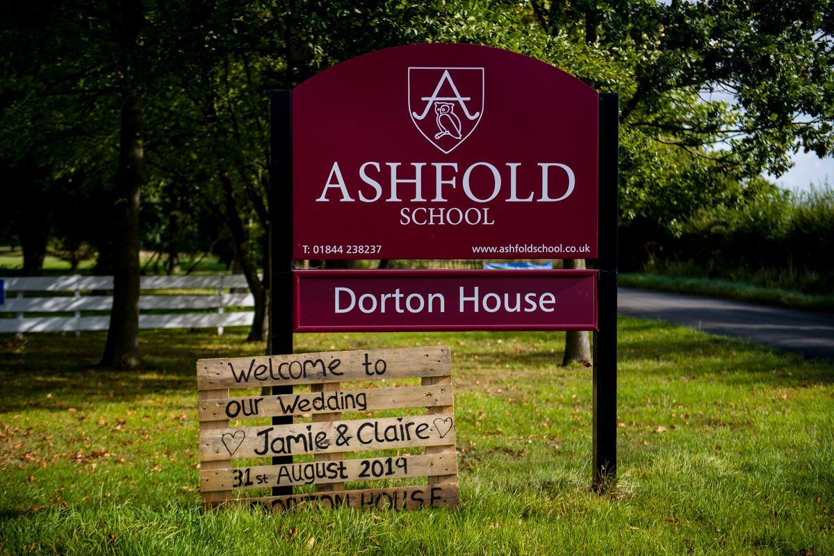 Dorton House Wedding - Claire & Jamie