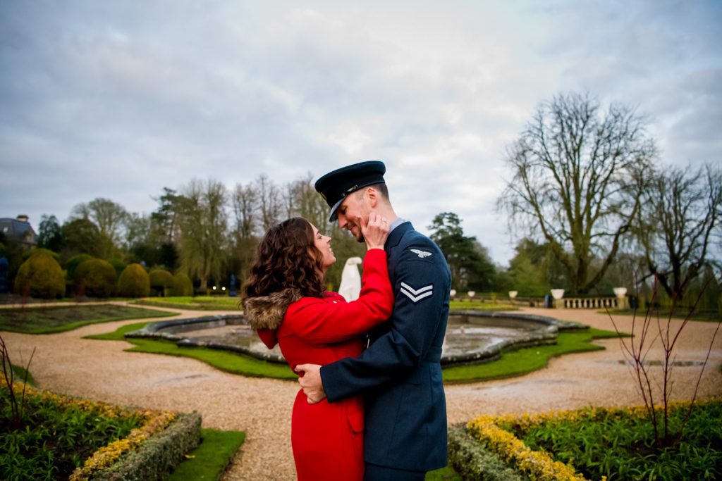 Waddesdon Manor Christmas Pre-Wedding Shoot - Claire & Peter