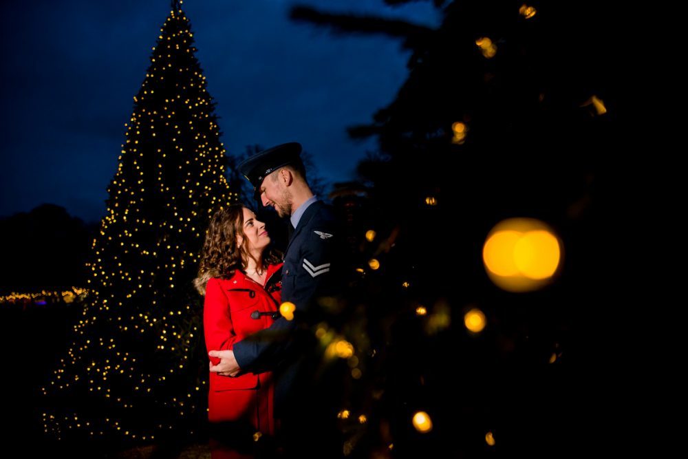 Waddesdon Manor Christmas Pre-Wedding Shoot - Claire & Peter