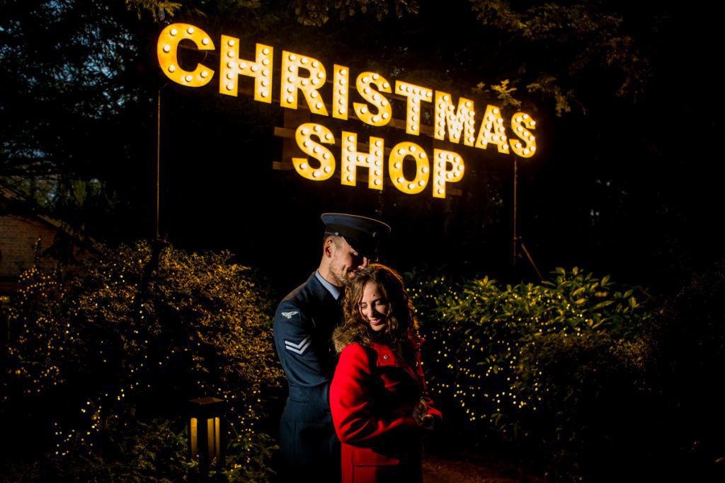 Waddesdon Manor Christmas Pre-Wedding Shoot - Claire & Peter