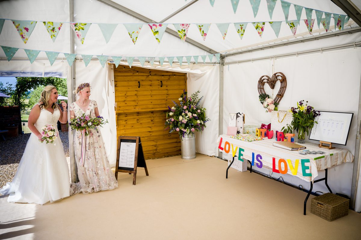 Beccy & Katie - Newton Park Farm Wedding