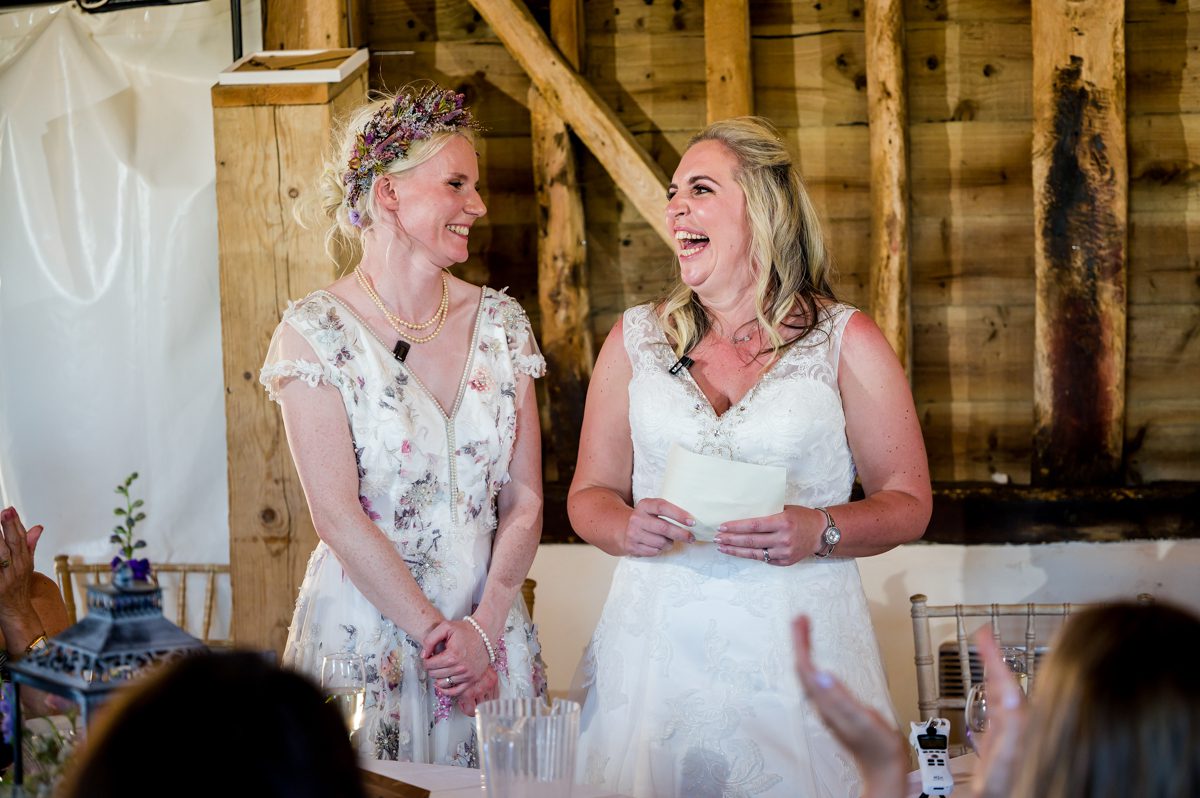 Beccy & Katie - Newton Park Farm Wedding